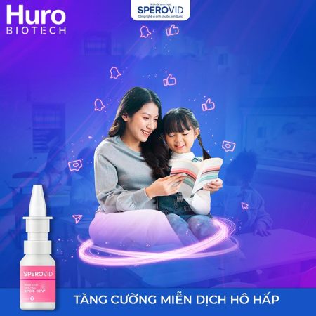 Sperovid - tăng cường miễn dịch hô hấp, cùng Huro bảo vệ con của bạn.